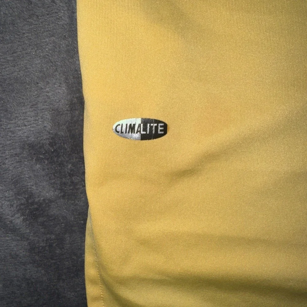 Mens XL Adidas Polo Shirt Yellow Excellent Bear's Best Atlanta Golf ClimaLite